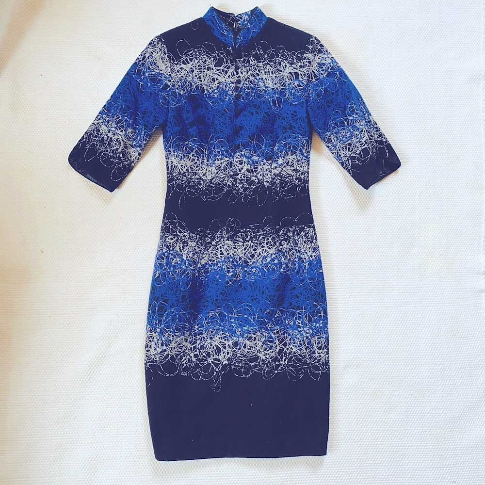 Gorgeous texture embroidered dress